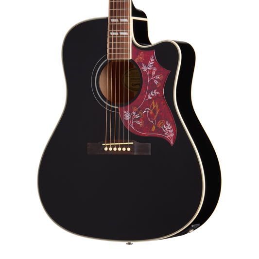 Epiphone Hummingbird Studio EC, Ebony, Exclusive Acoustic Guitar Epiphone